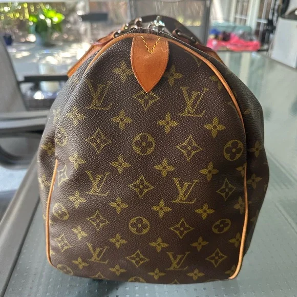 Louis Vuitton Monogram LV Keepall 45 handbag Brown Travel Duffle Bag. A Beauty! - Picture 9 of 17